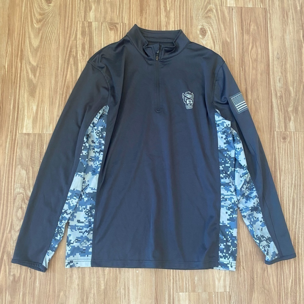 North Carolina State USA Marine Camo Quarter Zip